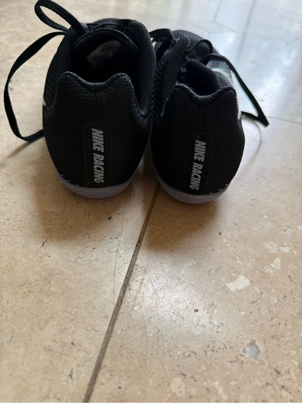 Nike Men’s Black and Silver Sprint Track Spikes - NEW (not in box) size 11